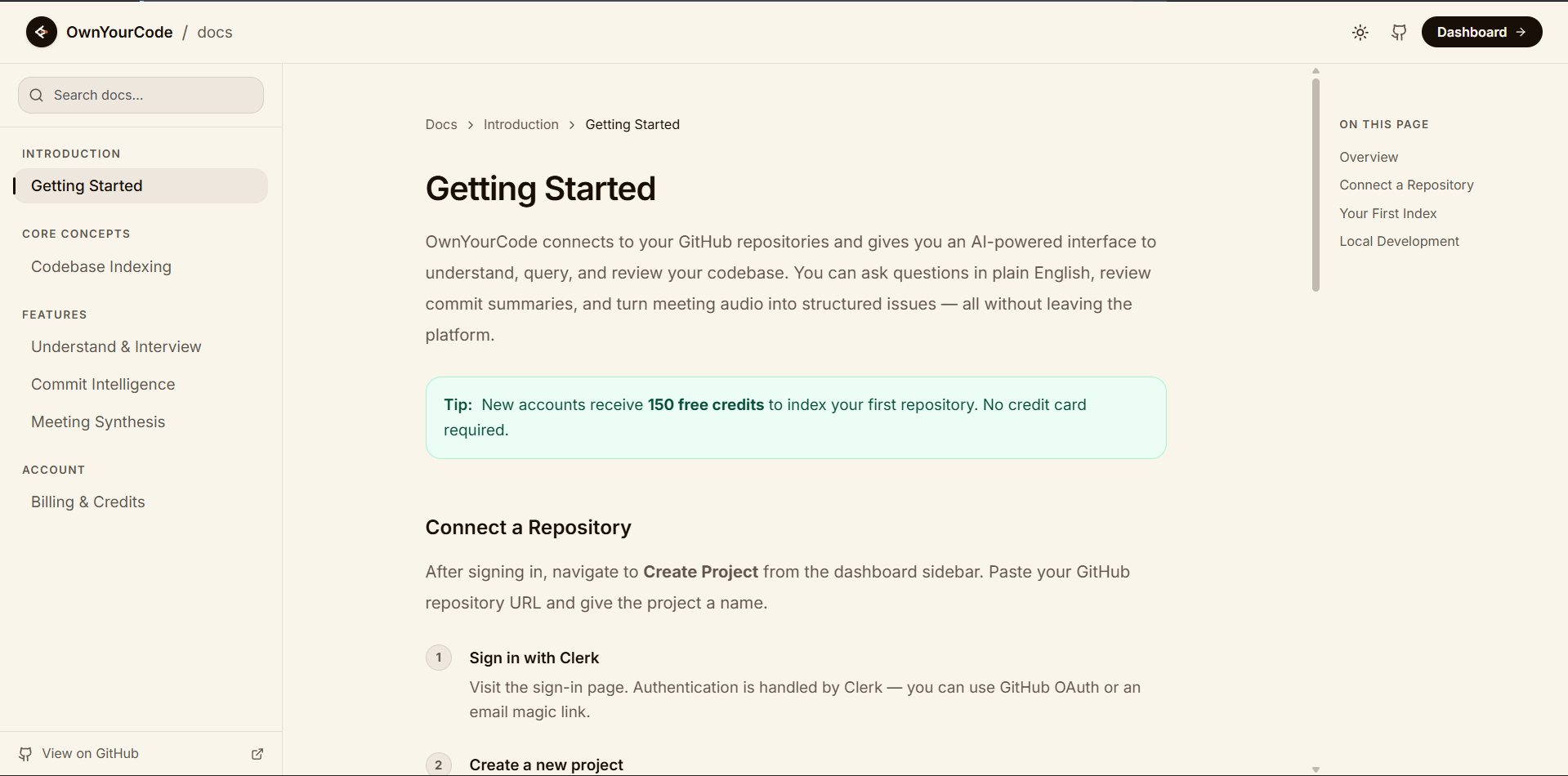 OwnYourCode Interface 2